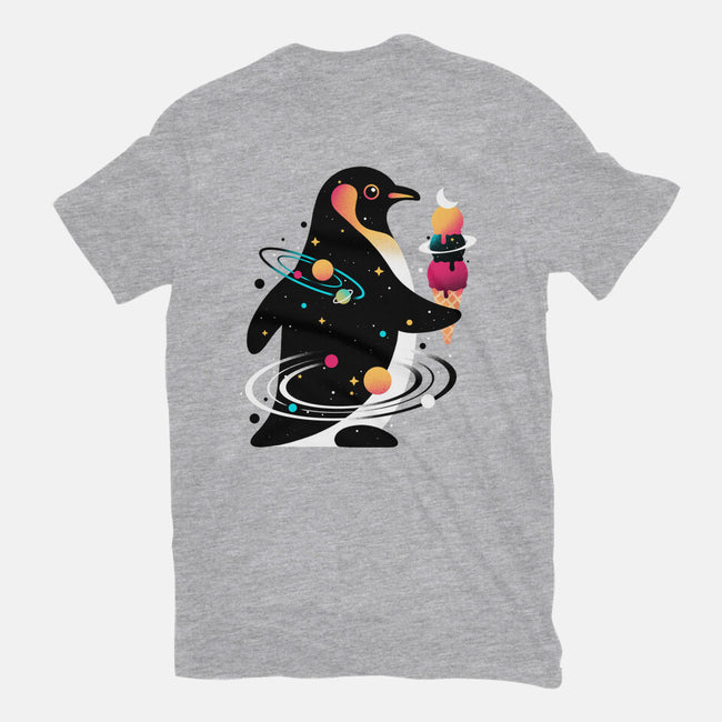 Space Penguin-Unisex-Basic-Tee-NemiMakeit