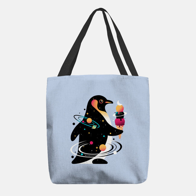 Space Penguin-None-Basic Tote-Bag-NemiMakeit