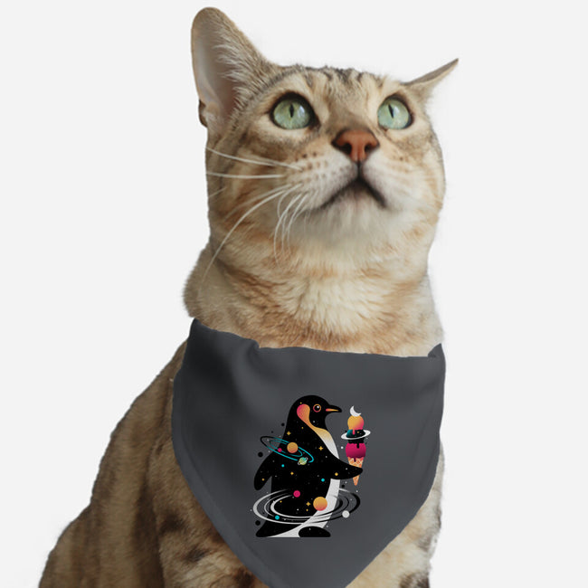 Space Penguin-Cat-Adjustable-Pet Collar-NemiMakeit