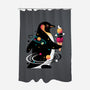 Space Penguin-None-Polyester-Shower Curtain-NemiMakeit