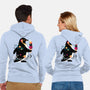 Space Penguin-Unisex-Zip-Up-Sweatshirt-NemiMakeit