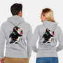 Space Penguin-Unisex-Zip-Up-Sweatshirt-NemiMakeit