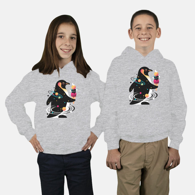 Space Penguin-Youth-Pullover-Sweatshirt-NemiMakeit