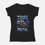 Trash Metal-Womens-V-Neck-Tee-vp021