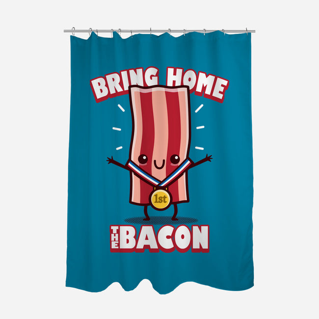 Bring Home The Bacon-None-Polyester-Shower Curtain-Boggs Nicolas