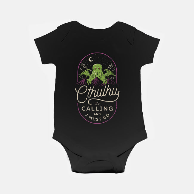 Cthulhu's Calling-Baby-Basic-Onesie-dfonseca