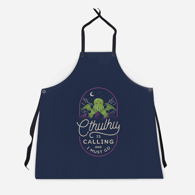 Cthulhu's Calling-Unisex-Kitchen-Apron-dfonseca