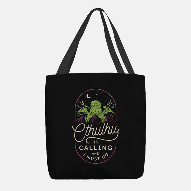 Cthulhu's Calling-None-Basic Tote-Bag-dfonseca