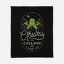 Cthulhu's Calling-None-Fleece-Blanket-dfonseca