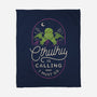 Cthulhu's Calling-None-Fleece-Blanket-dfonseca