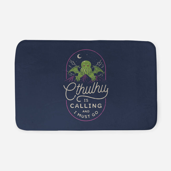 Cthulhu's Calling-None-Memory Foam-Bath Mat-dfonseca