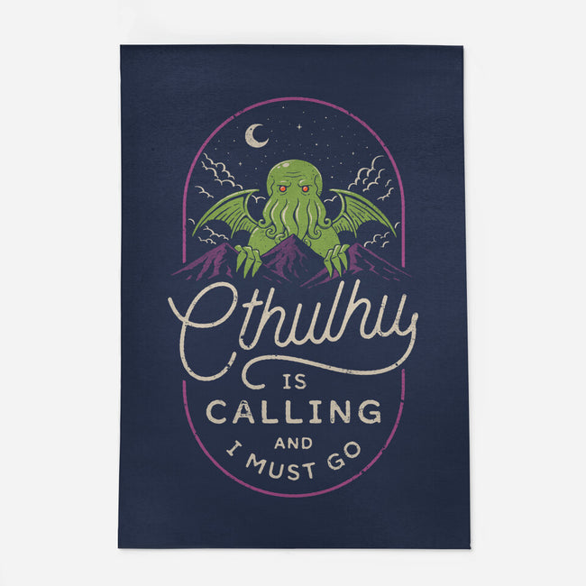 Cthulhu's Calling-None-Outdoor-Rug-dfonseca