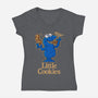 Little Cookies-Womens-V-Neck-Tee-Getsousa!