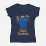 Little Cookies-Womens-V-Neck-Tee-Getsousa!