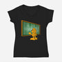 I Love Lasagna-Womens-V-Neck-Tee-joerawks