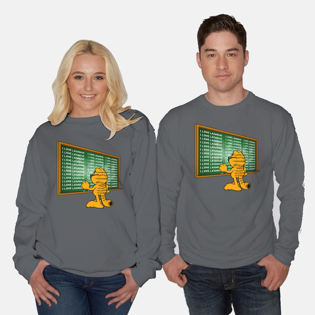 I Love Lasagna-Unisex-Crew Neck-Sweatshirt-joerawks