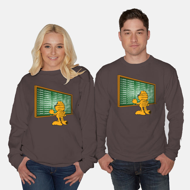 I Love Lasagna-Unisex-Crew Neck-Sweatshirt-joerawks