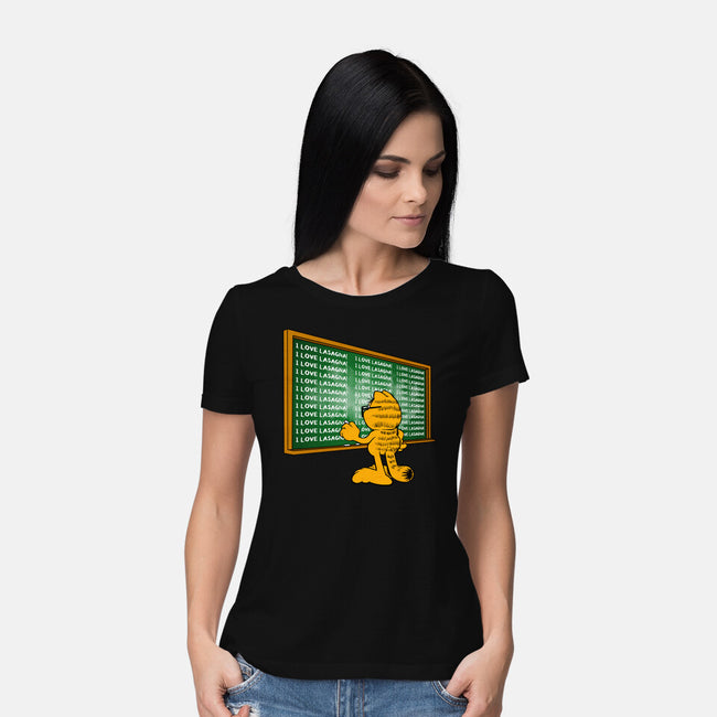 I Love Lasagna-Womens-Basic-Tee-joerawks