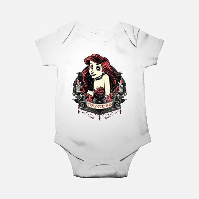 Goth Ariel-Baby-Basic-Onesie-glitchygorilla