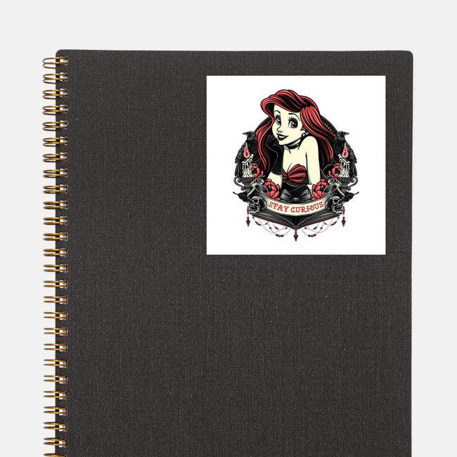 Goth Ariel-None-Glossy-Sticker-glitchygorilla