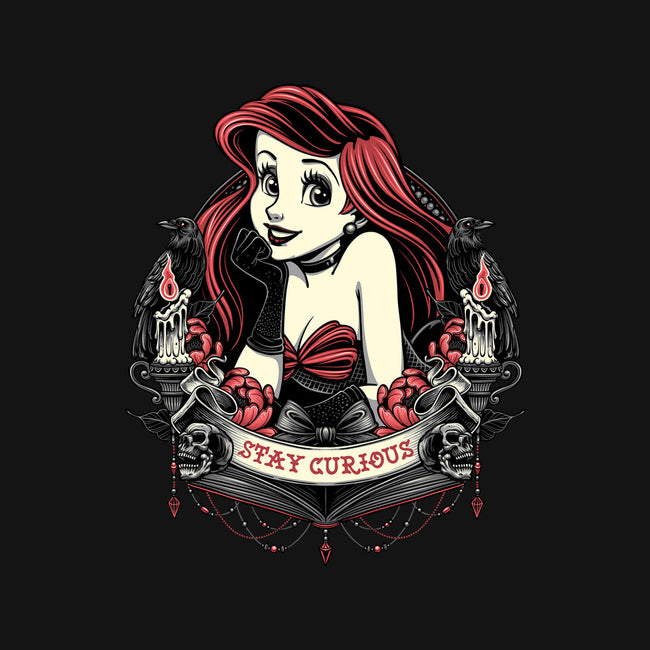 Goth Ariel-Youth-Crew Neck-Sweatshirt-glitchygorilla