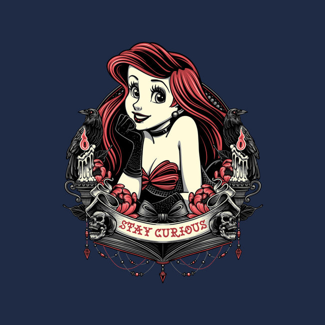 Goth Ariel-Womens-Fitted-Tee-glitchygorilla