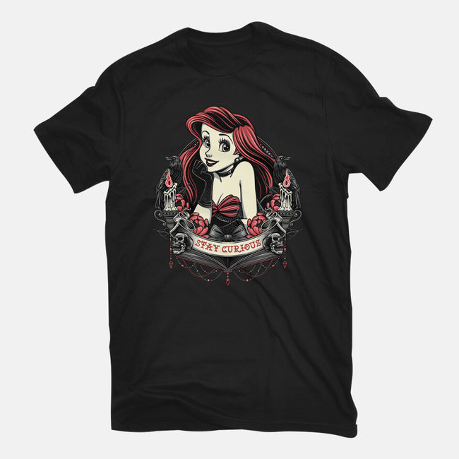 Goth Ariel-Womens-Basic-Tee-glitchygorilla