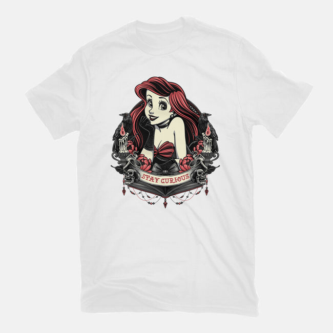 Goth Ariel-Womens-Basic-Tee-glitchygorilla