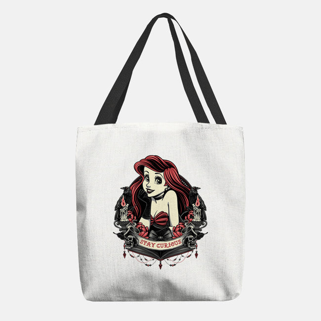 Goth Ariel-None-Basic Tote-Bag-glitchygorilla