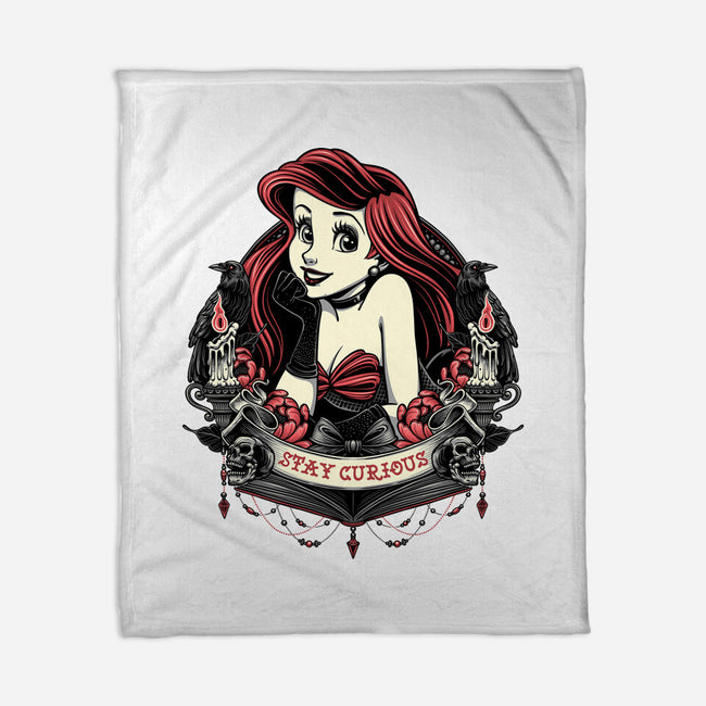 Goth Ariel-None-Fleece-Blanket-glitchygorilla