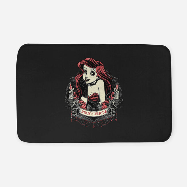 Goth Ariel-None-Memory Foam-Bath Mat-glitchygorilla