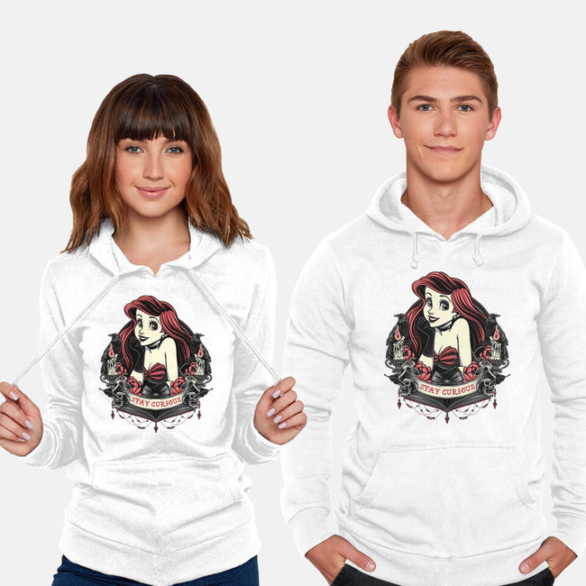 Goth Ariel-Unisex-Pullover-Sweatshirt-glitchygorilla