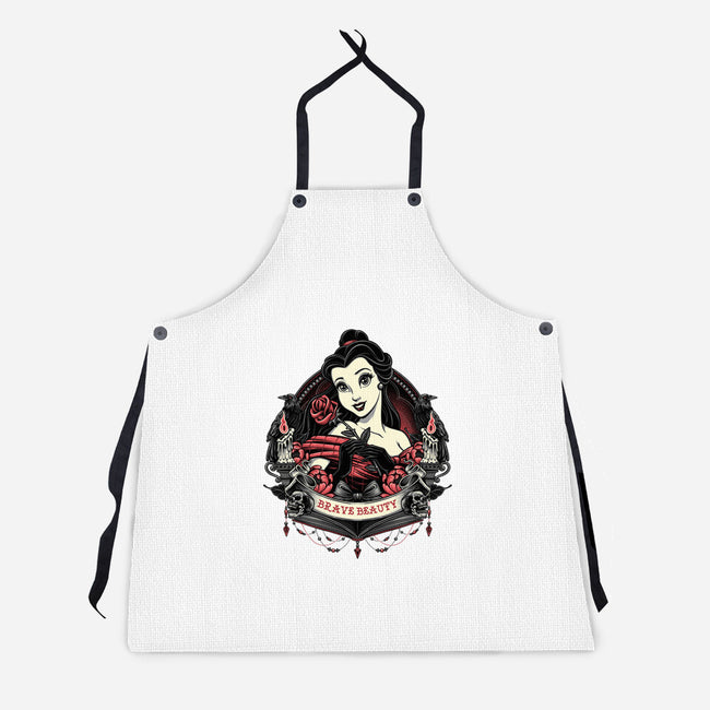 Brave Beauty-Unisex-Kitchen-Apron-glitchygorilla