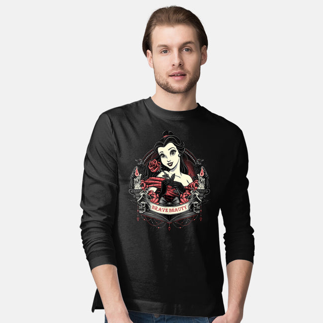 Brave Beauty-Mens-Long Sleeved-Tee-glitchygorilla