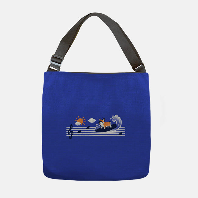 Summer Dog-None-Adjustable Tote-Bag-NemiMakeit