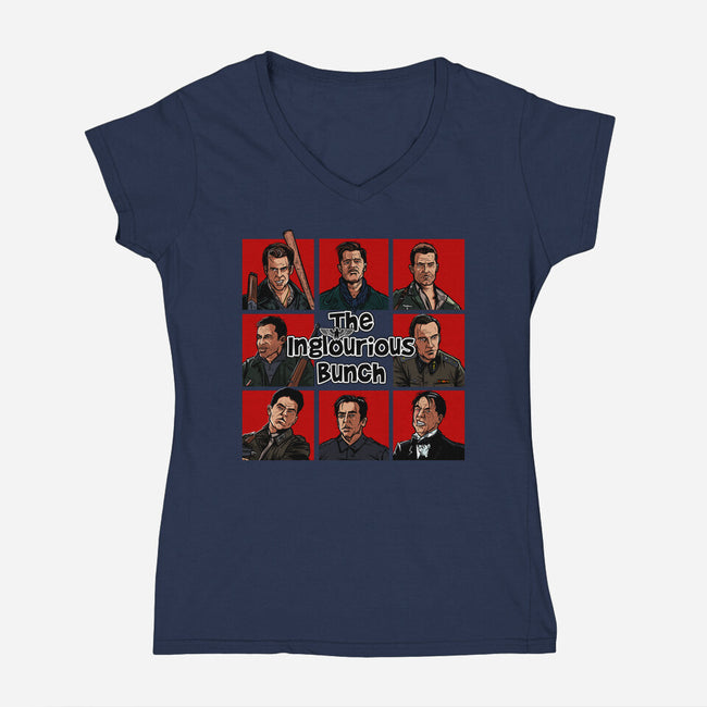 The Inglourious Bunch-Womens-V-Neck-Tee-AndreusD