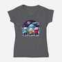 Star Trek Kawaii-Womens-V-Neck-Tee-Fabricio cabral