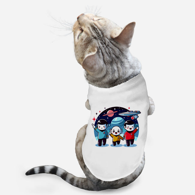 Star Trek Kawaii-Cat-Basic-Pet Tank-Fabricio cabral