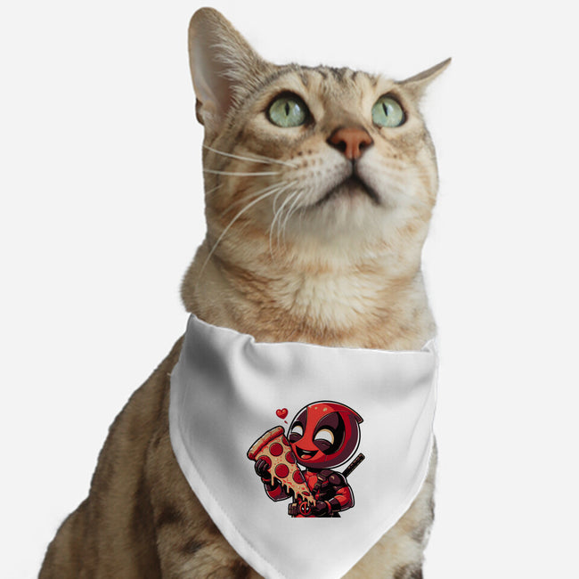 Love Pizza Dead-Cat-Adjustable-Pet Collar-Fabricio cabral