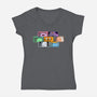 Brick Friends-Womens-V-Neck-Tee-nickzzarto