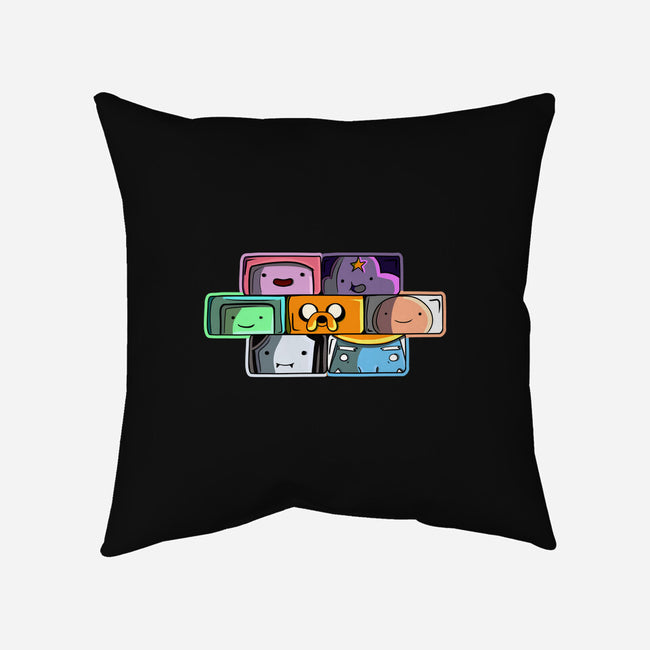 Brick Friends-None-Removable Cover-Throw Pillow-nickzzarto