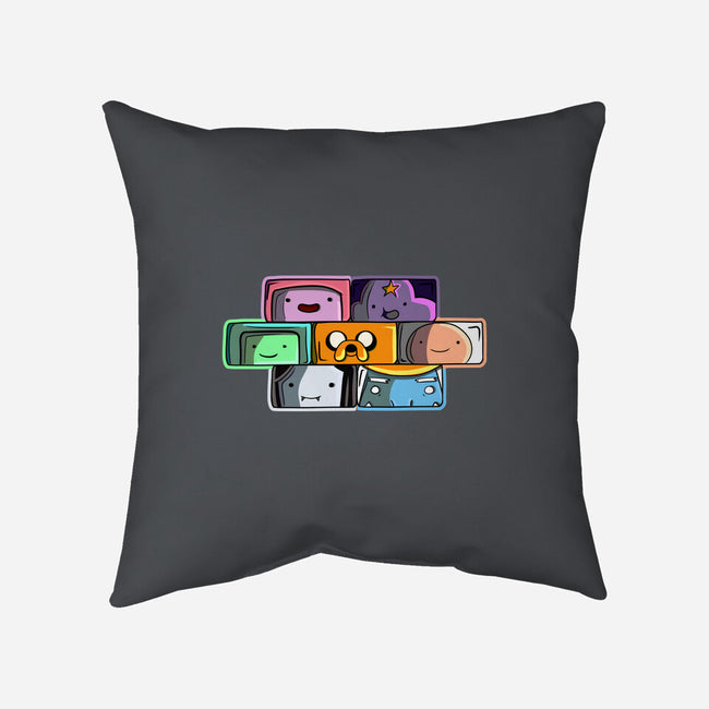 Brick Friends-None-Removable Cover-Throw Pillow-nickzzarto