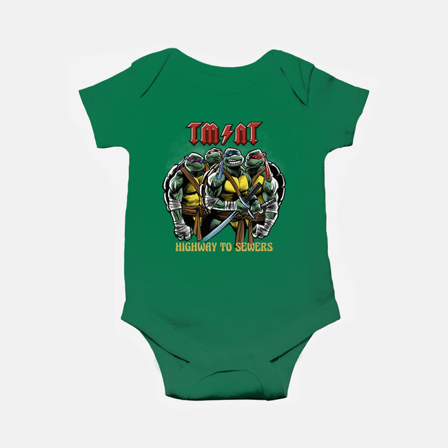 Highway To Sewers-Baby-Basic-Onesie-zascanauta