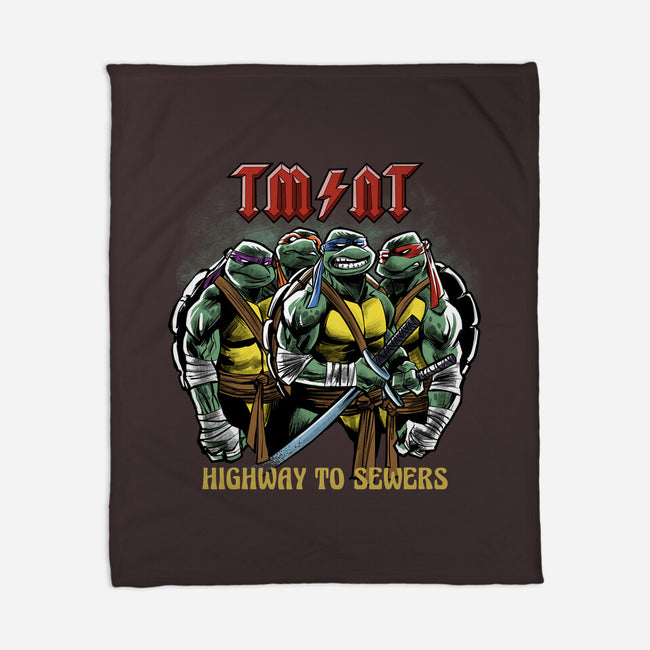 Highway To Sewers-None-Fleece-Blanket-zascanauta