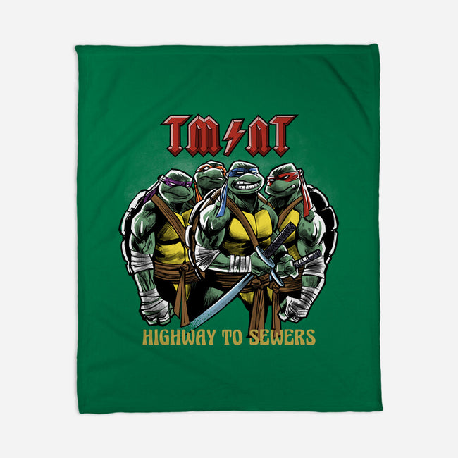 Highway To Sewers-None-Fleece-Blanket-zascanauta