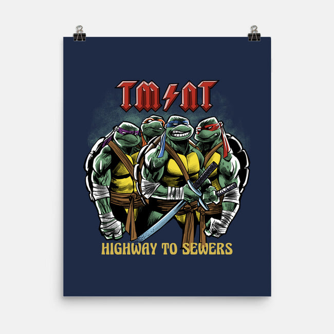 Highway To Sewers-None-Matte-Poster-zascanauta