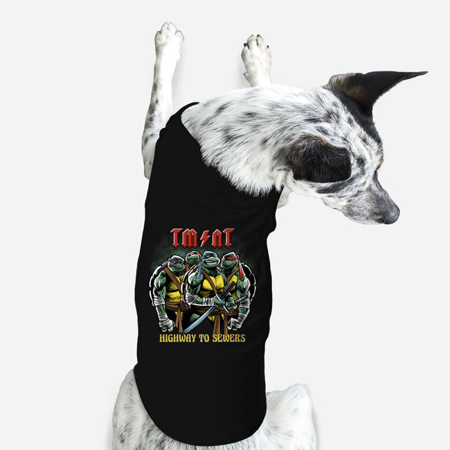 Highway To Sewers-Dog-Basic-Pet Tank-zascanauta