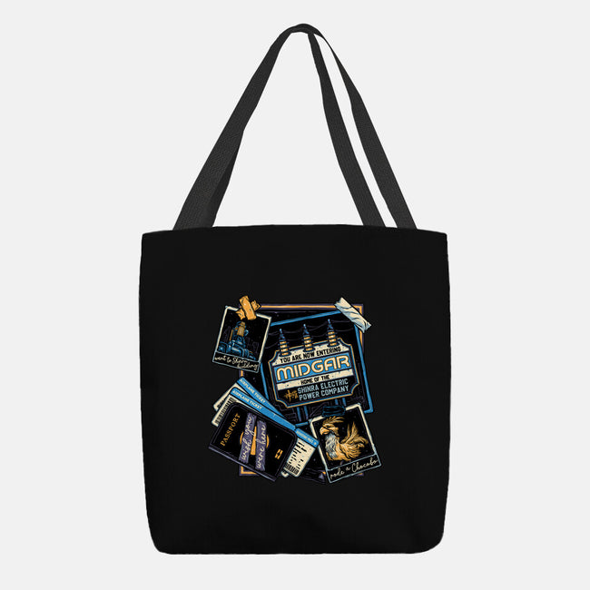 Welcome To Midgar-None-Basic Tote-Bag-glitchygorilla