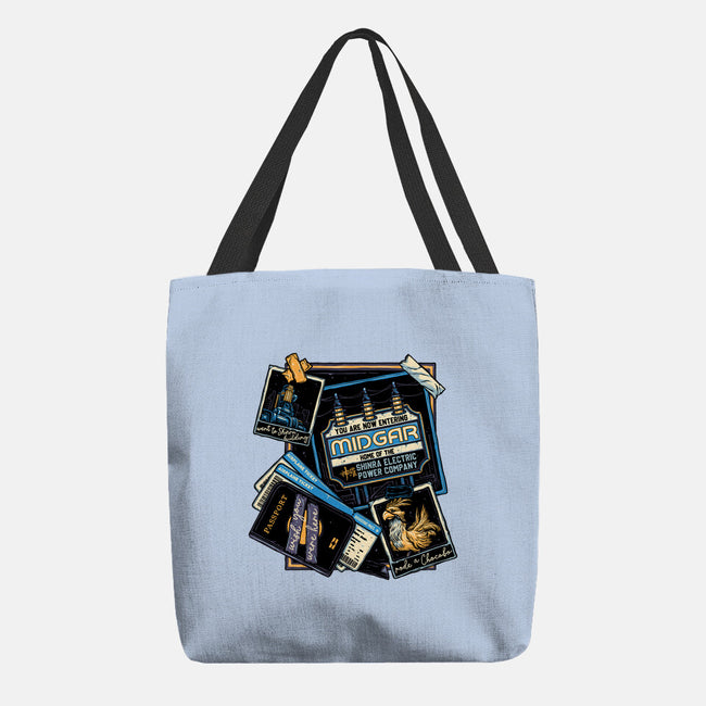 Welcome To Midgar-None-Basic Tote-Bag-glitchygorilla