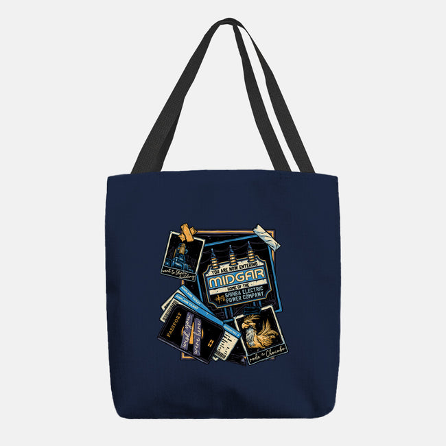 Welcome To Midgar-None-Basic Tote-Bag-glitchygorilla